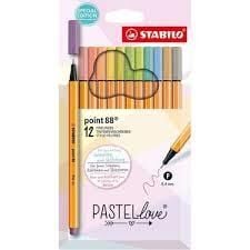 GLİSS KALEM STABİLO 88 PEN PASTELLOVE 12 Lİ (8812-7-7)