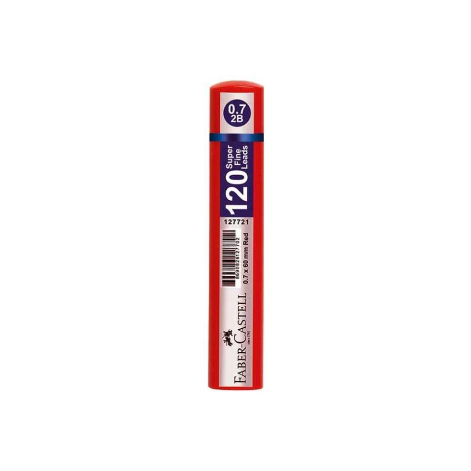 MİN FABER-CASTELL GRİP 07 2B 60mm.BORDO 120 Lİ (5090127731)