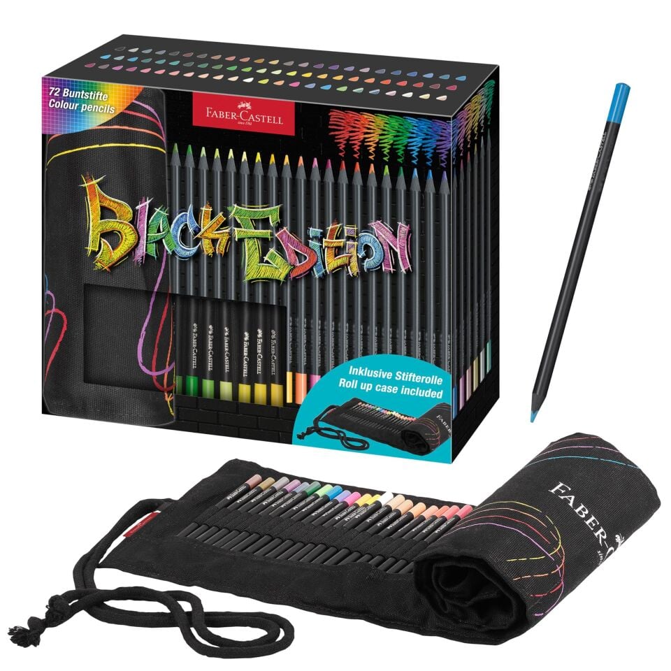 KURUBOYA FABER-CASTELL BLACK EDİTİON KARTON KUTU ÇANTALI 72 RENK (5171116418)
