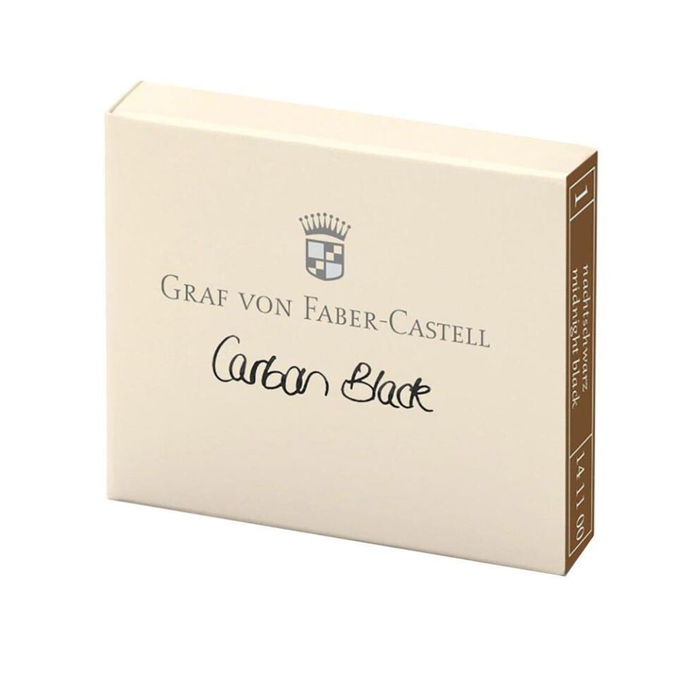DOLMAKALEM  KARTUŞU GRAF VON FABER CASTELL KARBON SİYAH 6 LI  (141100)