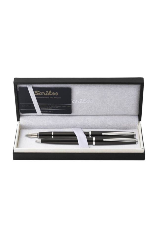 SCRIKSS  33 SIYAH DOLMAKALEM+TUKENMEZ SET