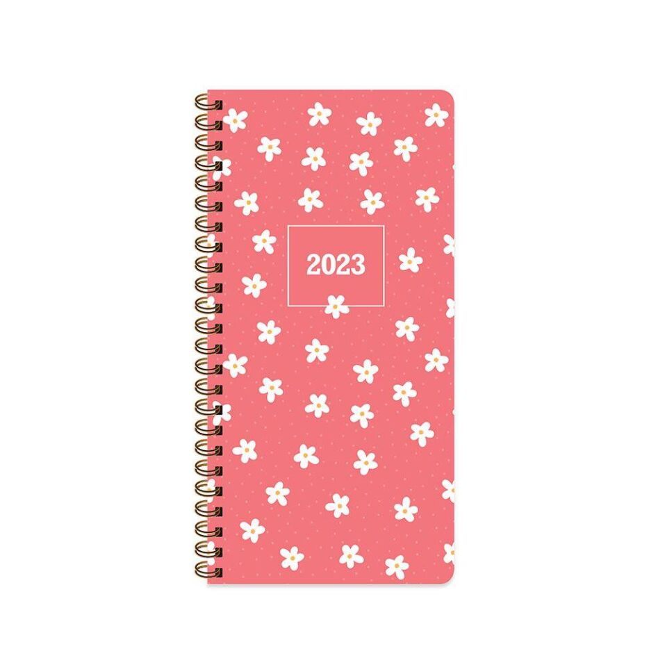 AJANDA KESKIN SPIRALLI 8x16cm. HAFTALIK KESKIN MINIK PAPATYA (830042)