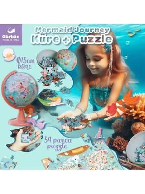 KÜRE GÜRBÜZ 15cm.MERMAİD JOURNEY + 54 PARÇA PUZZLE (48156)