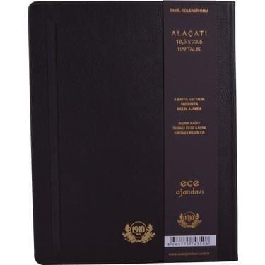 AJANDA ECE 18x24 ALACATI HAFTALIK CIZ.SIYAH (16)