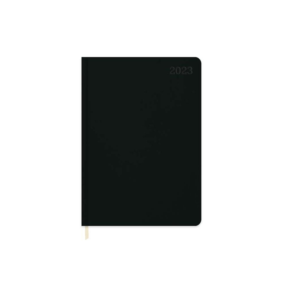 AJANDA KESKIN 17x24 GUNLUK TERMO DERI SIY.(832922)