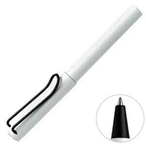 LAMY SAFARI PARLAK  BEYAZ ROLER SIYAH KLIPS 4037675 319