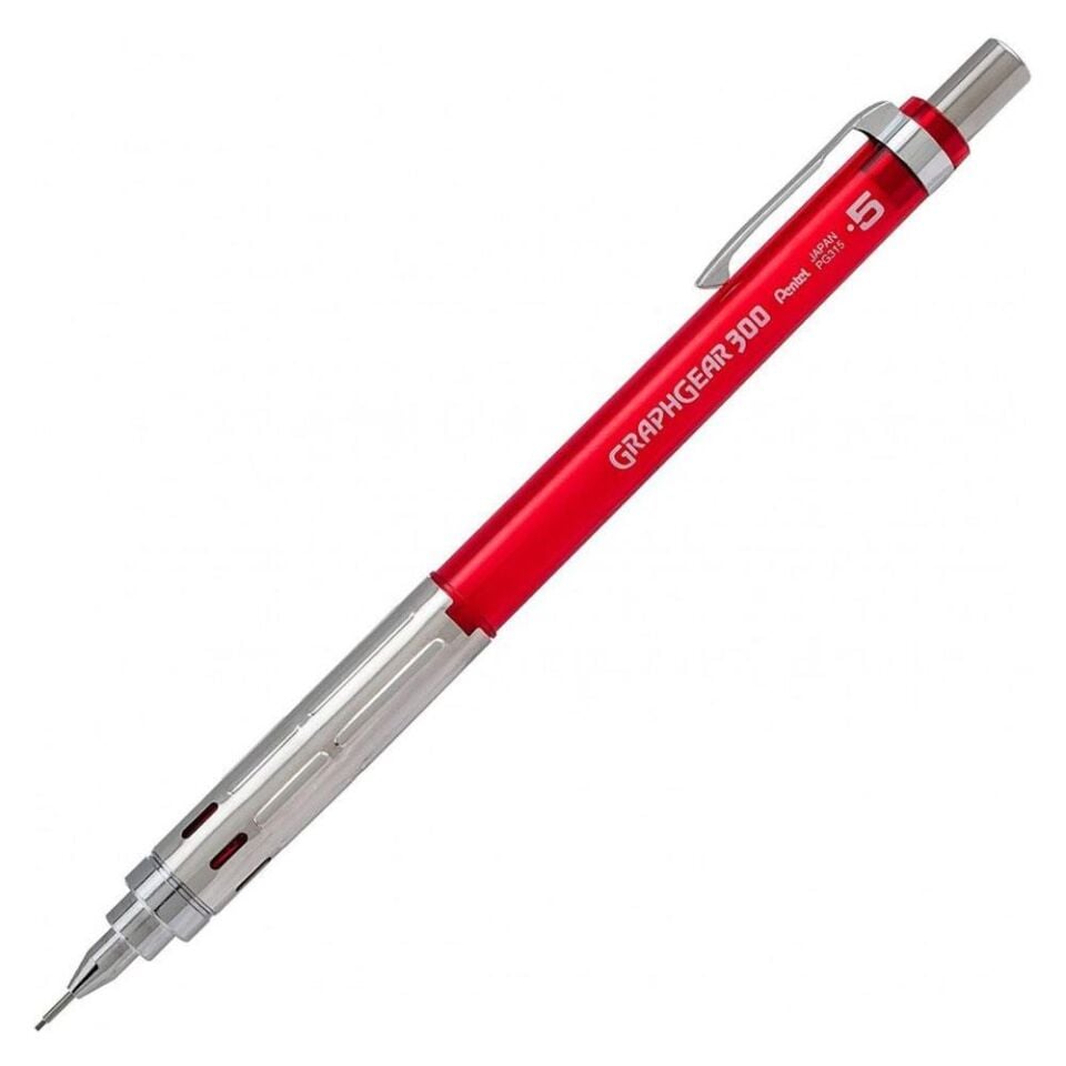 VERSATIL PENTEL GRAPHGEAR 300 05mm. KIRMIZI (PG315)