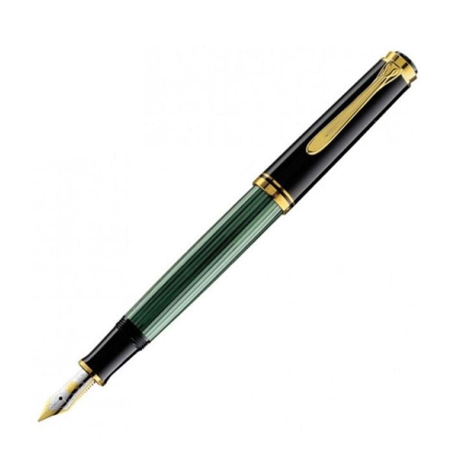 PELIKAN M400 BLANCK/GREEN DOLMAKALEM SEDEFLI (F)
