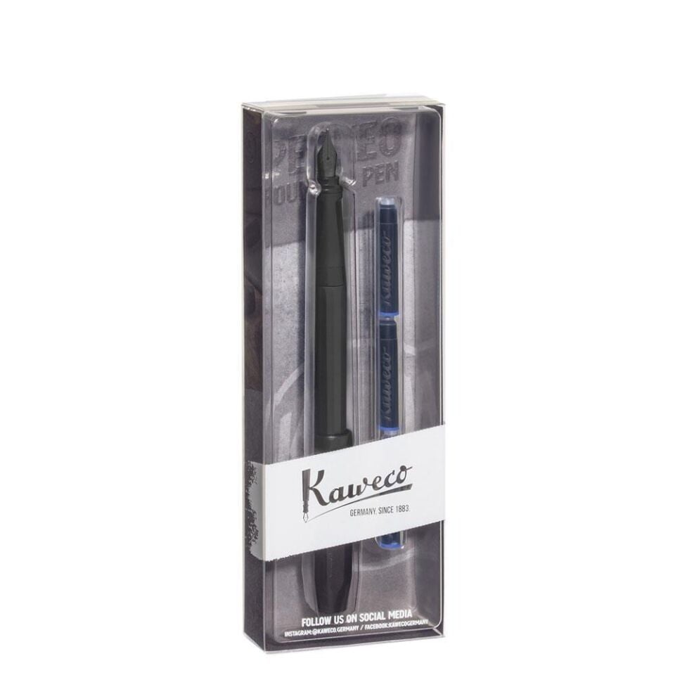 ROLLER KALEM KAWECO PARKEO MAT SIYAH SET